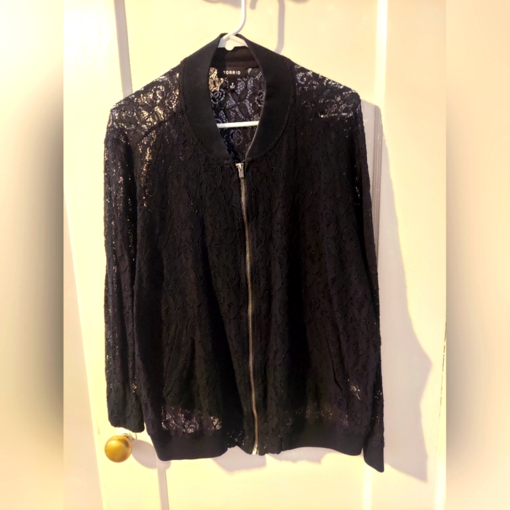 Torrid Bomber Floral pattern jacket